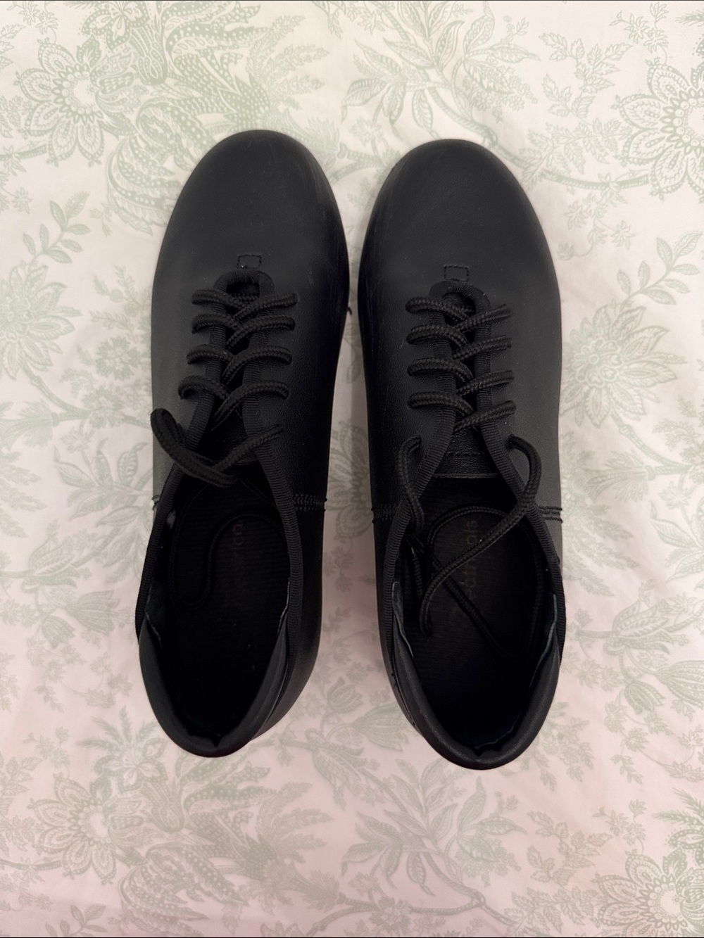 Theatricals Black Tap shoes 12.5 little girls size excellent condition lace up